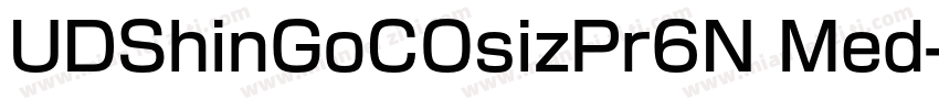 UDShinGoCOsizPr6N Med字体转换